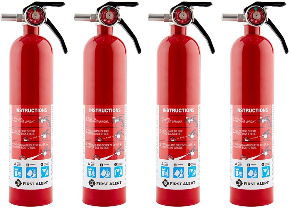 First Alert - HOME1 Rechargeable Fire Extinguisher 4-Pack