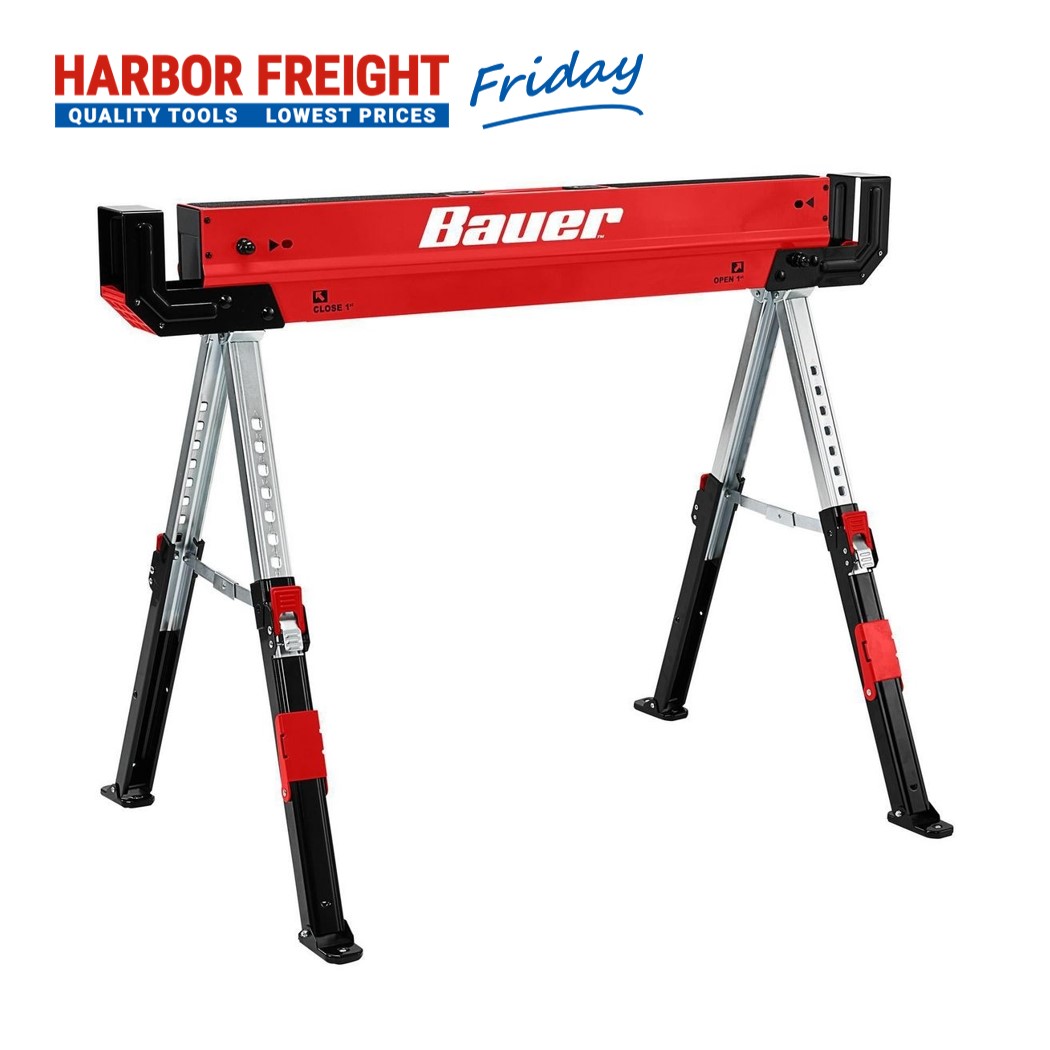 Read more about the article Bauer – 1300 Lb. Capacity Steel Sawhorse