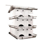Plow & Hearth – 12-Room Purple Martin Birdhouse with Starling-Resistant Openings