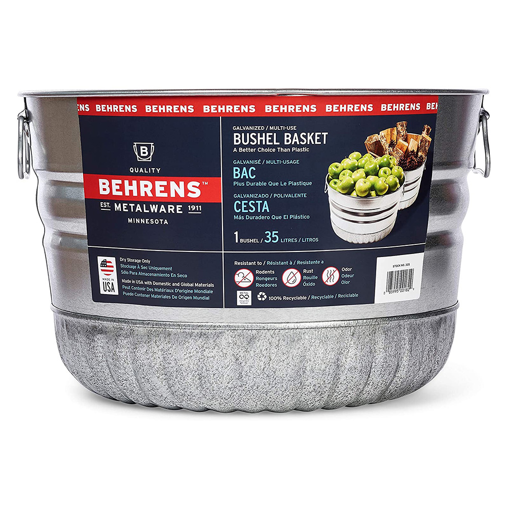 Read more about the article Behrens – 1-Bushel Basket Round Galvanized Steel Tub