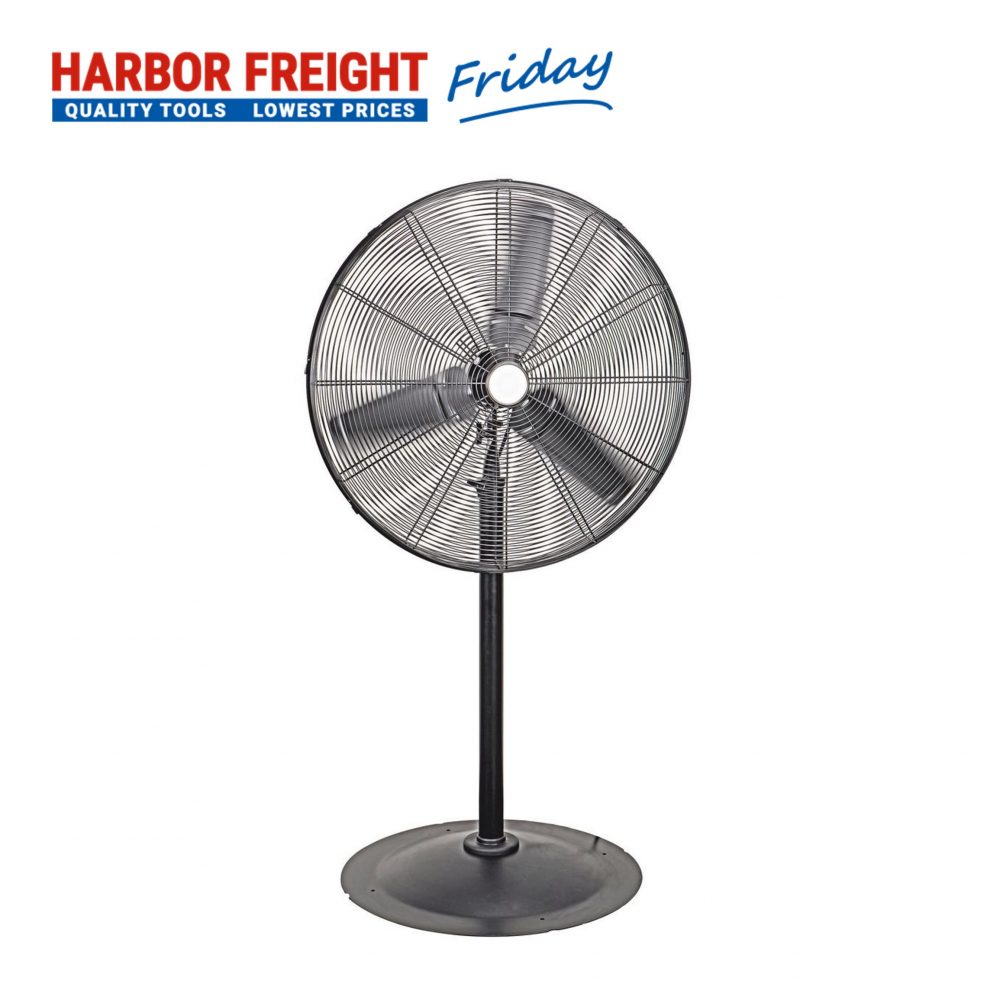 Central Machinery - 30 In. Pedestal High Velocity Shop Fan