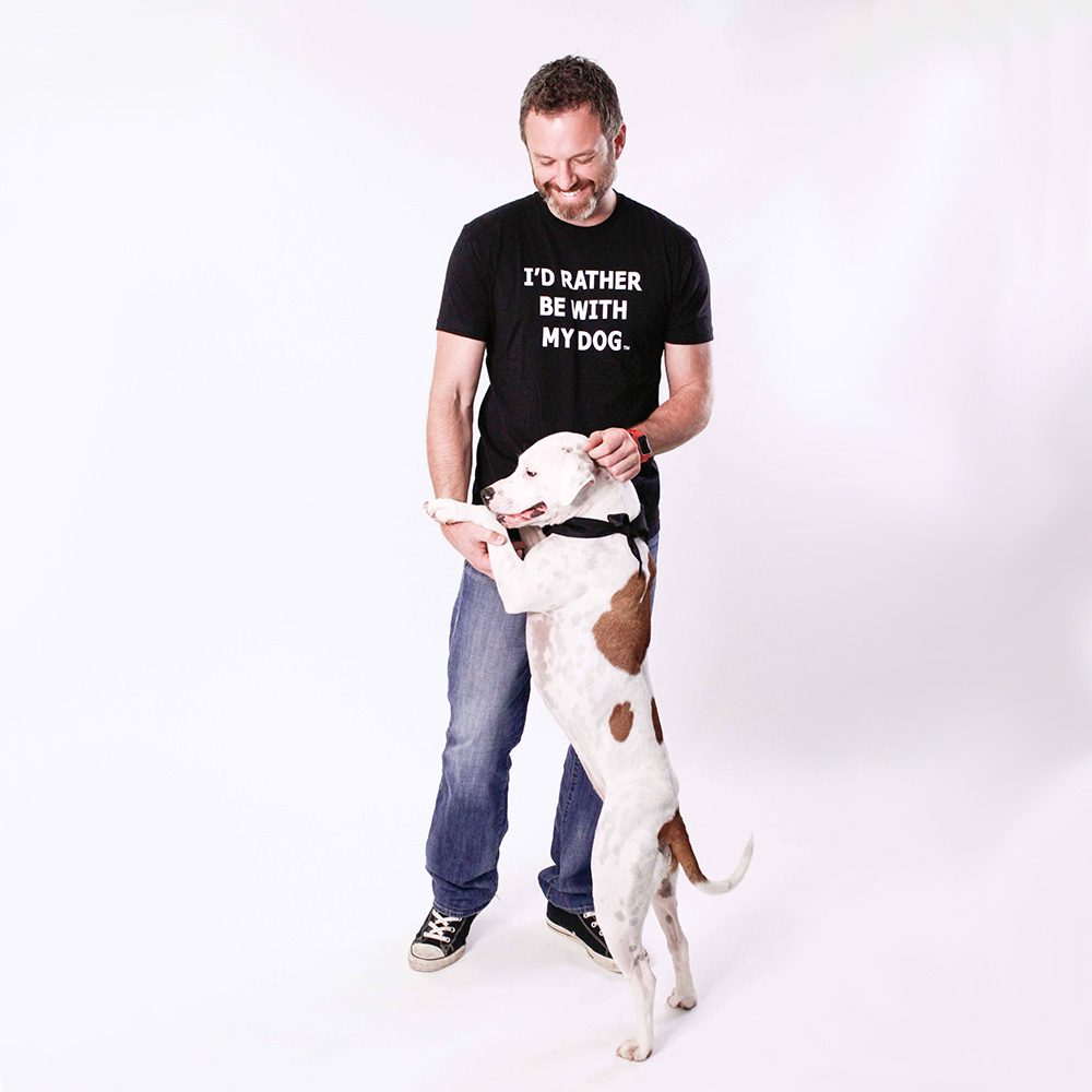 I'd Rather Be With My Dog - T-Shirt