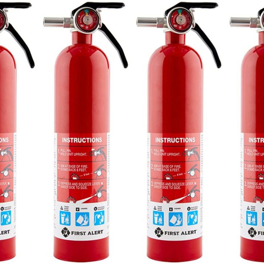 First Alert - HOME1 Rechargeable Fire Extinguisher 4-Pack
